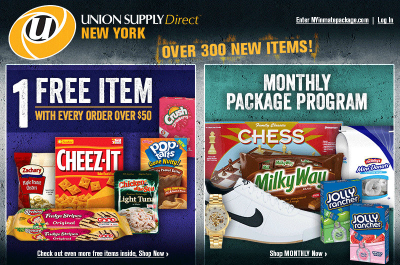 Union Supply Direct New York Inmate Package Home